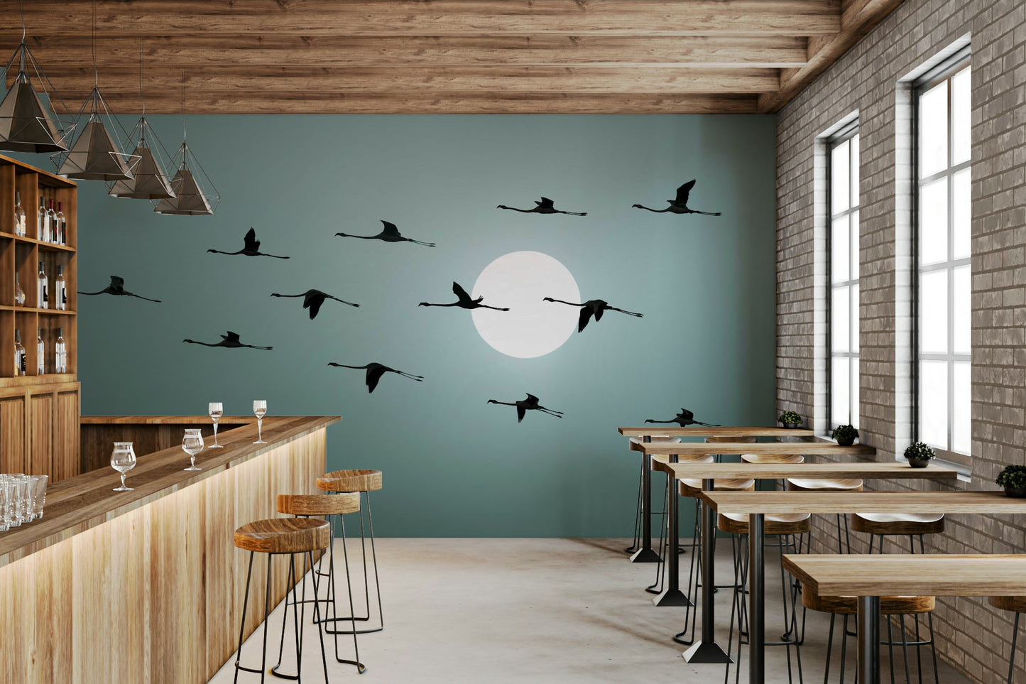 The feeling is one of fresh, peaceful elegance.

