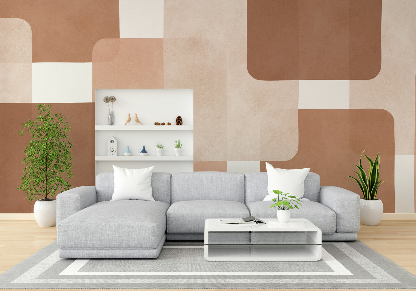 The design gives a feeling of quiet, natural beauty.

