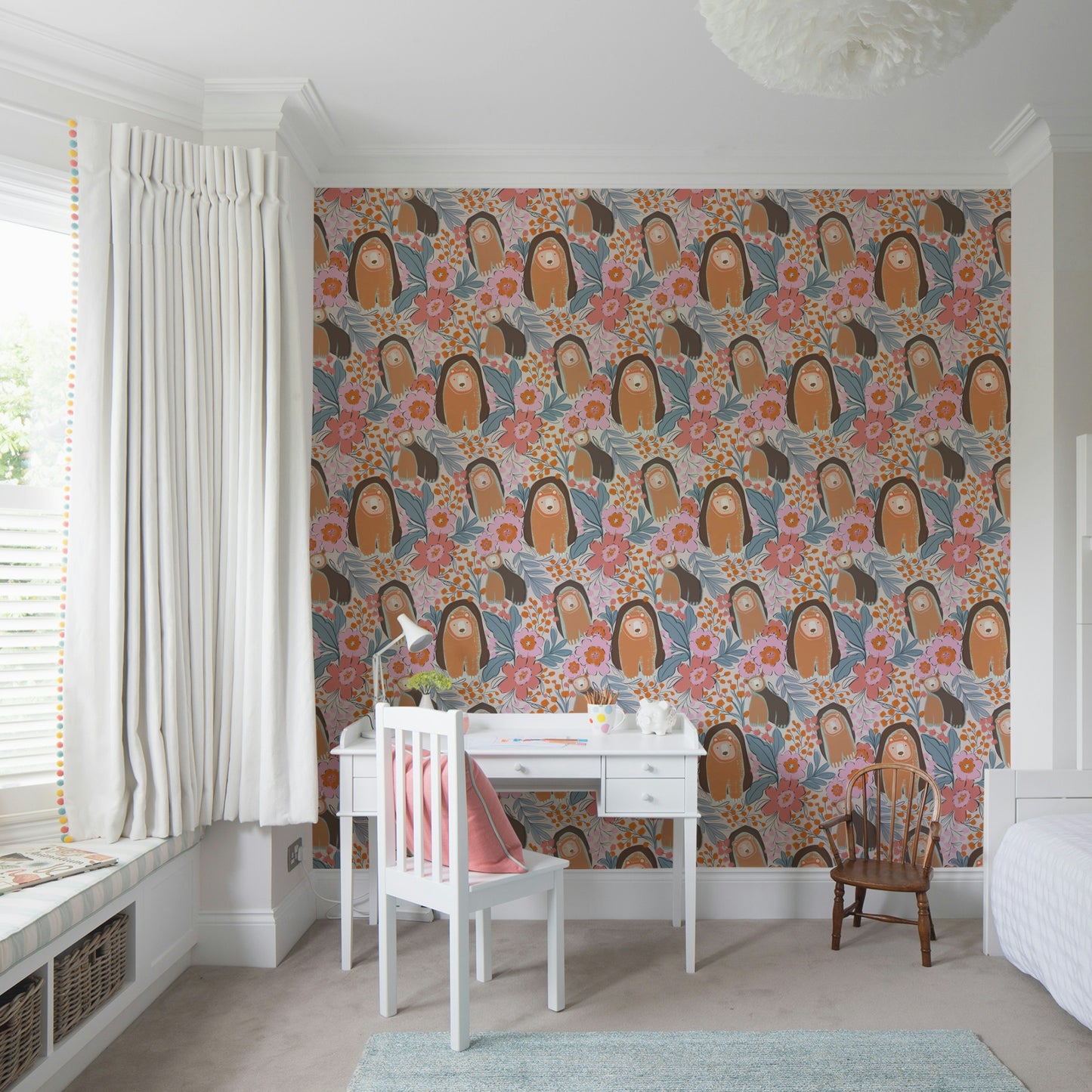 Floral Bears' Den Wallpaper⁠