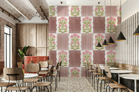 The flowers and stripes are a central focus of the image.

