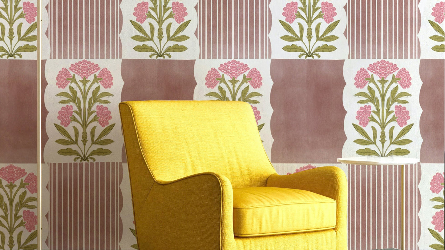 The colors are soft and vibrant pink tones.

