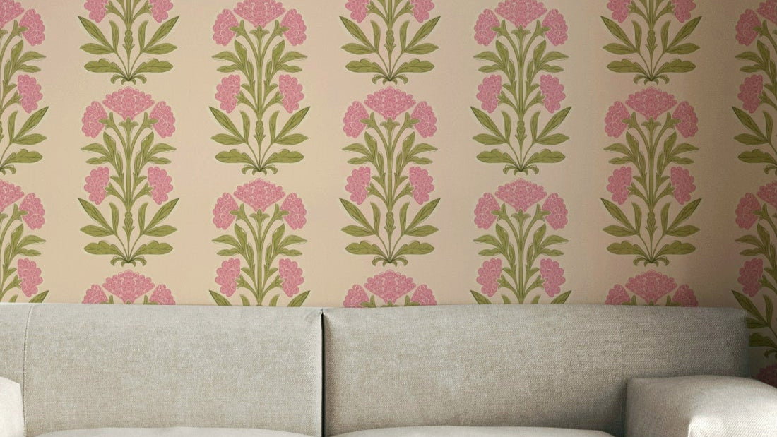 The colors are soft and vibrant pink tones.

