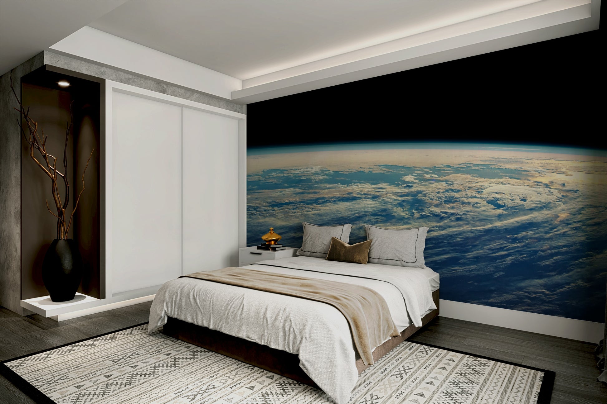 The composition is dynamic and full of depth.

