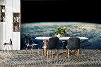 The image shows a peaceful, otherworldly scene with celestial elements.

