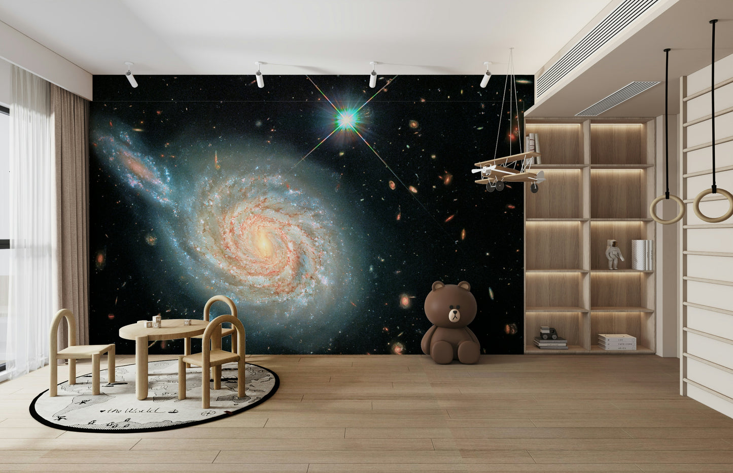 The composition is dynamic and full of depth.

