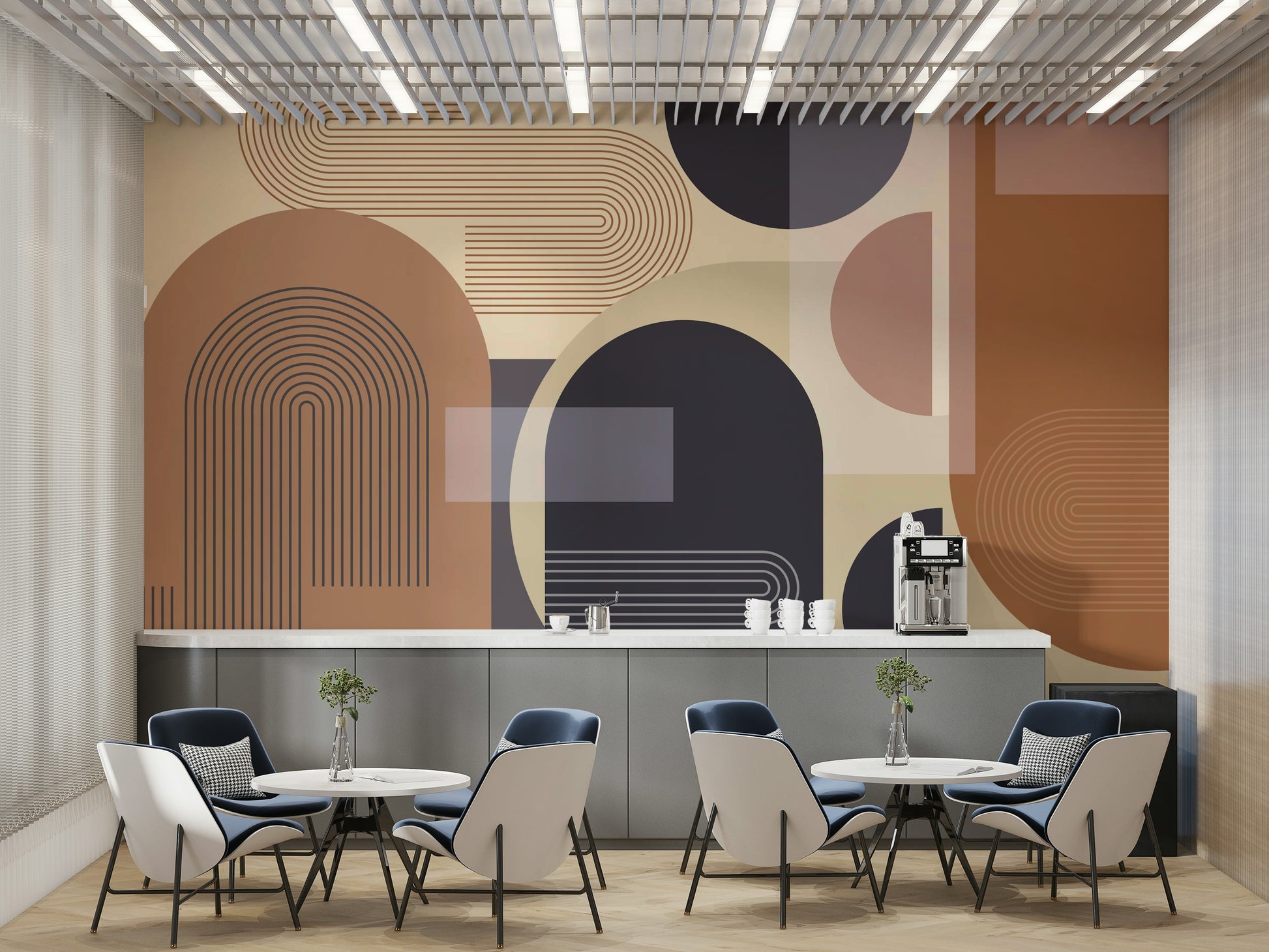 The feeling is one of fresh elegance.

