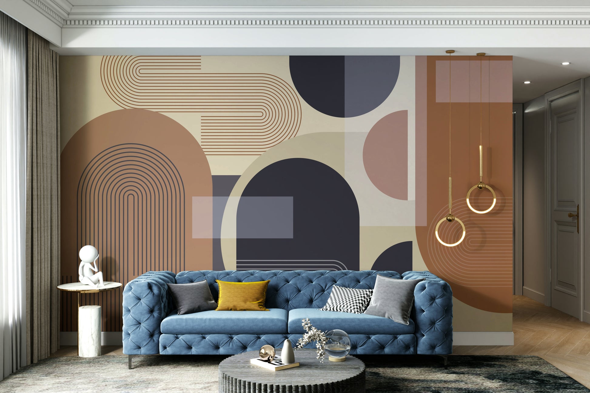 The design gives a feeling of quiet, natural beauty.

