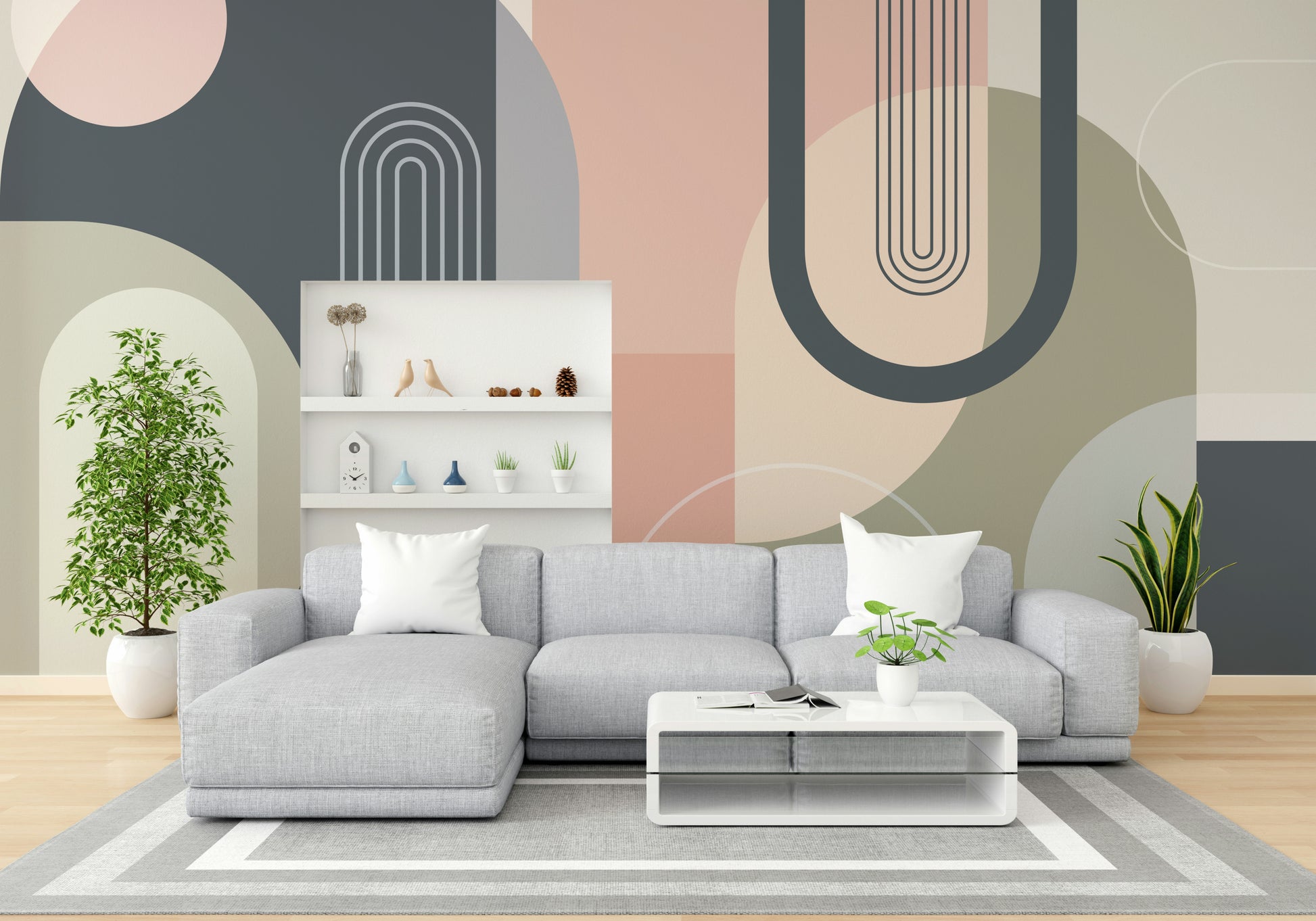 The image shows an artistic impression of gentle, abstract shapes.

