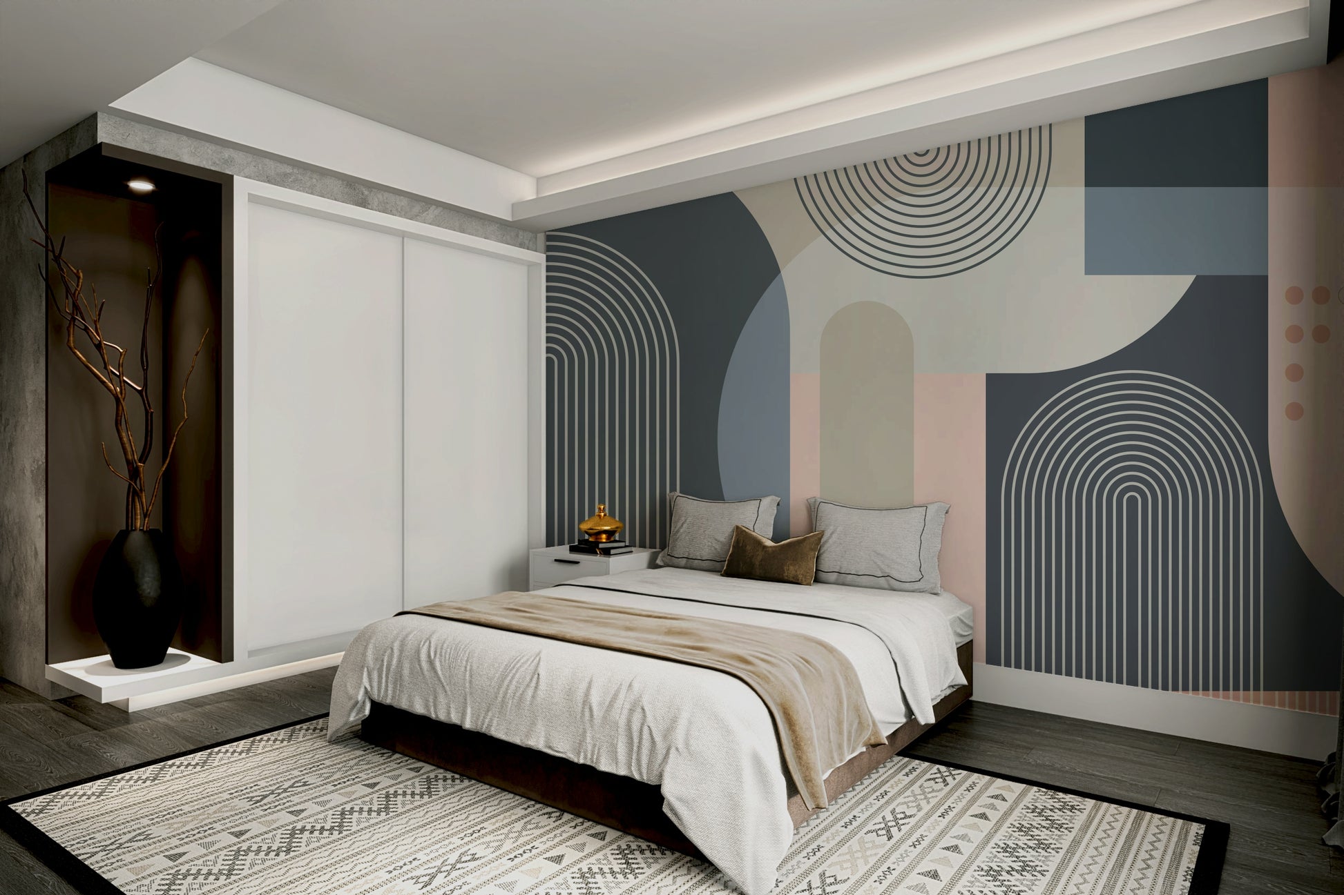 The composition is dynamic and full of depth.

