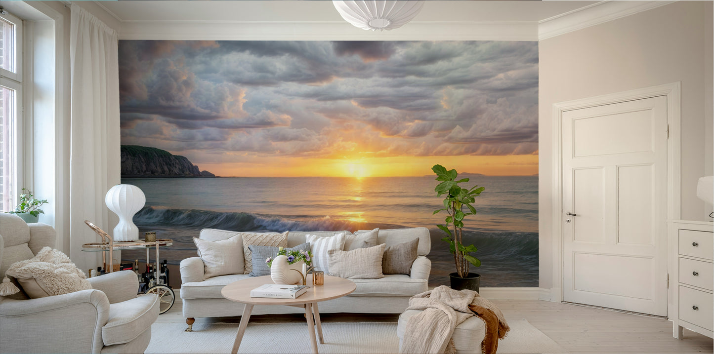 Coastal Dawn Serenity Wall Mural