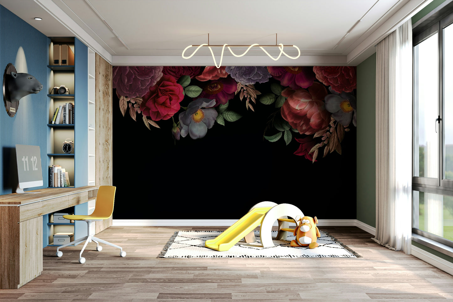 The mood is peaceful and serene.

