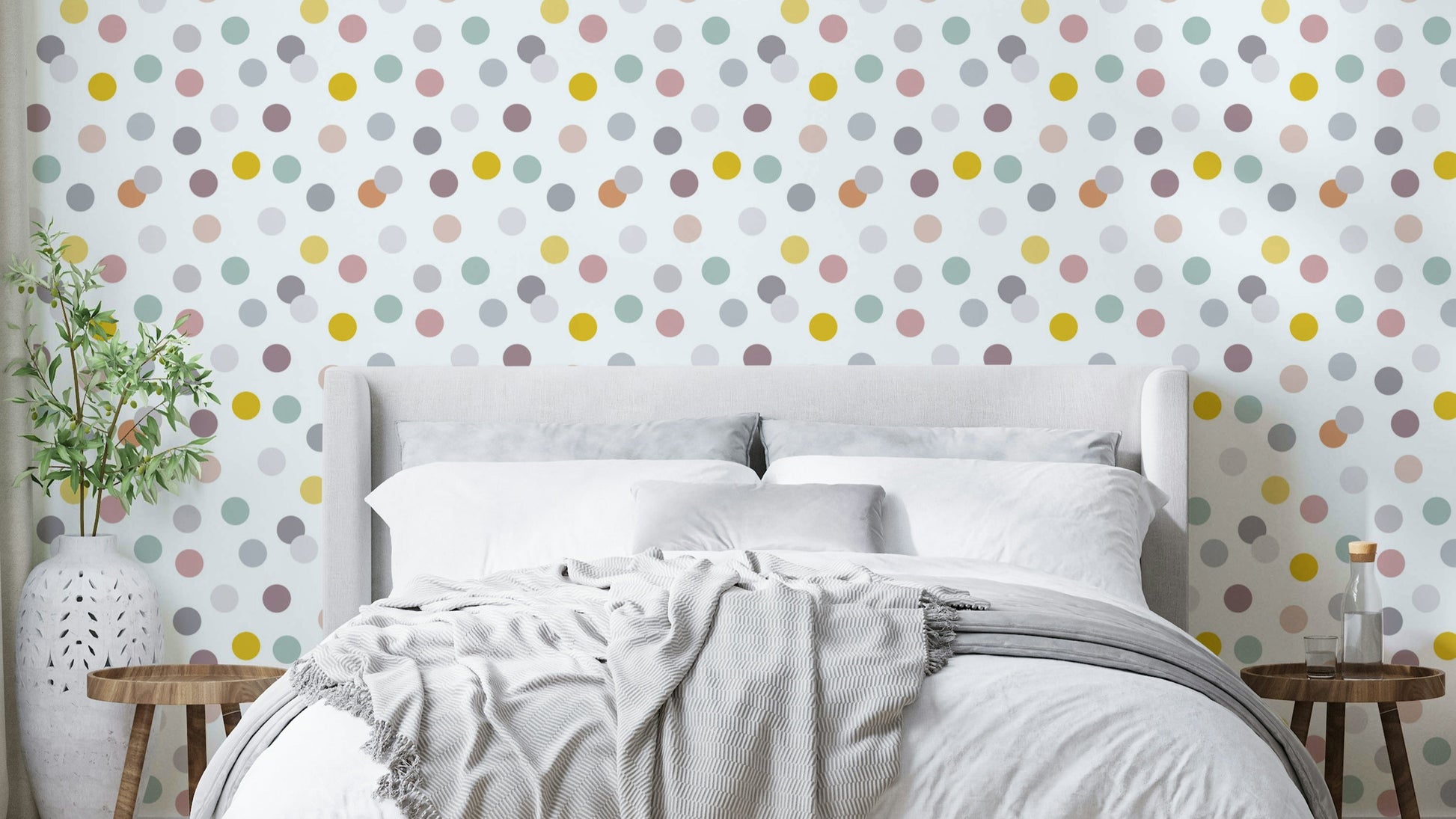 The dots are a central focus of the image.

