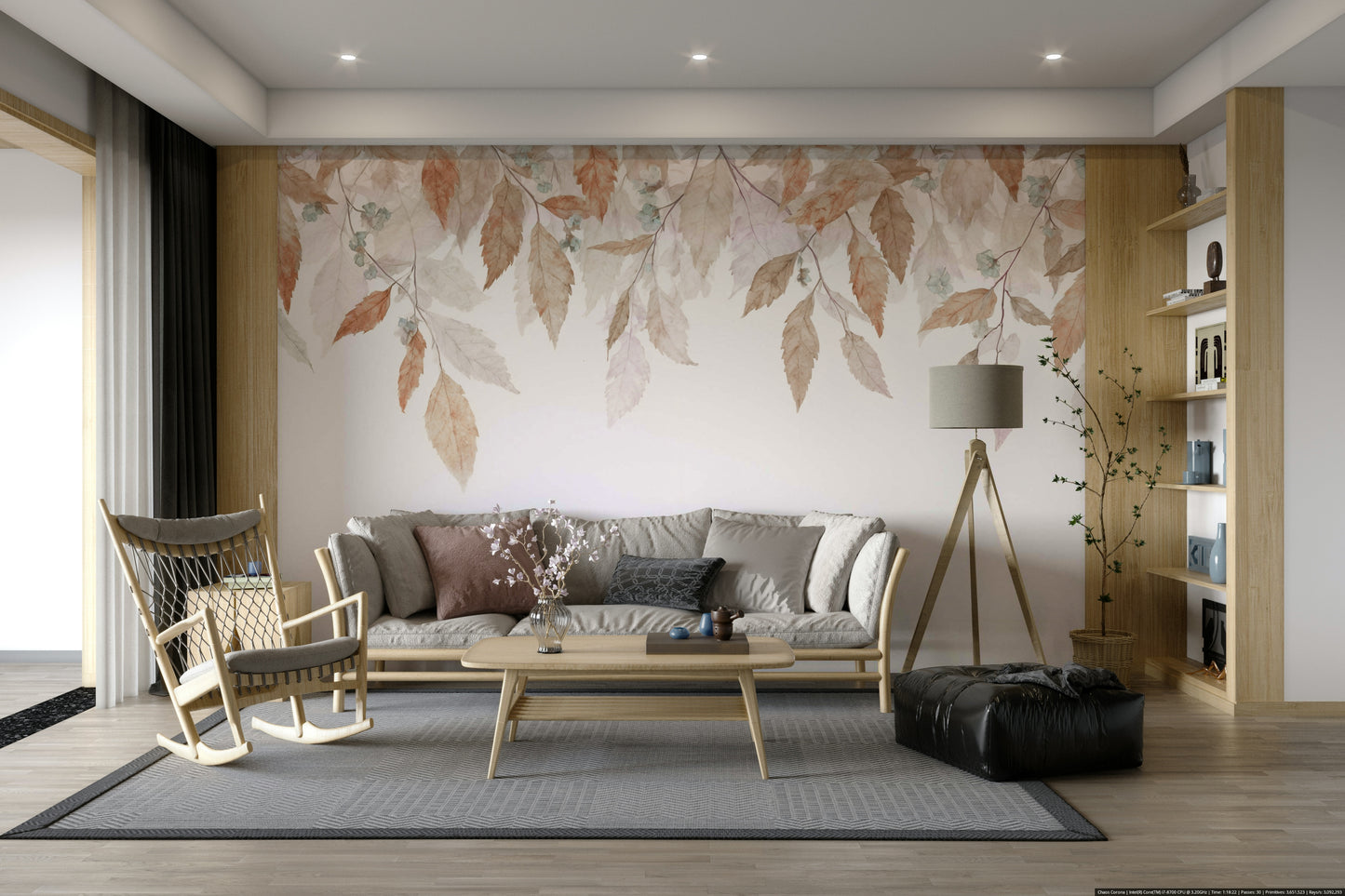 The design gives a feeling of quiet, natural beauty.

