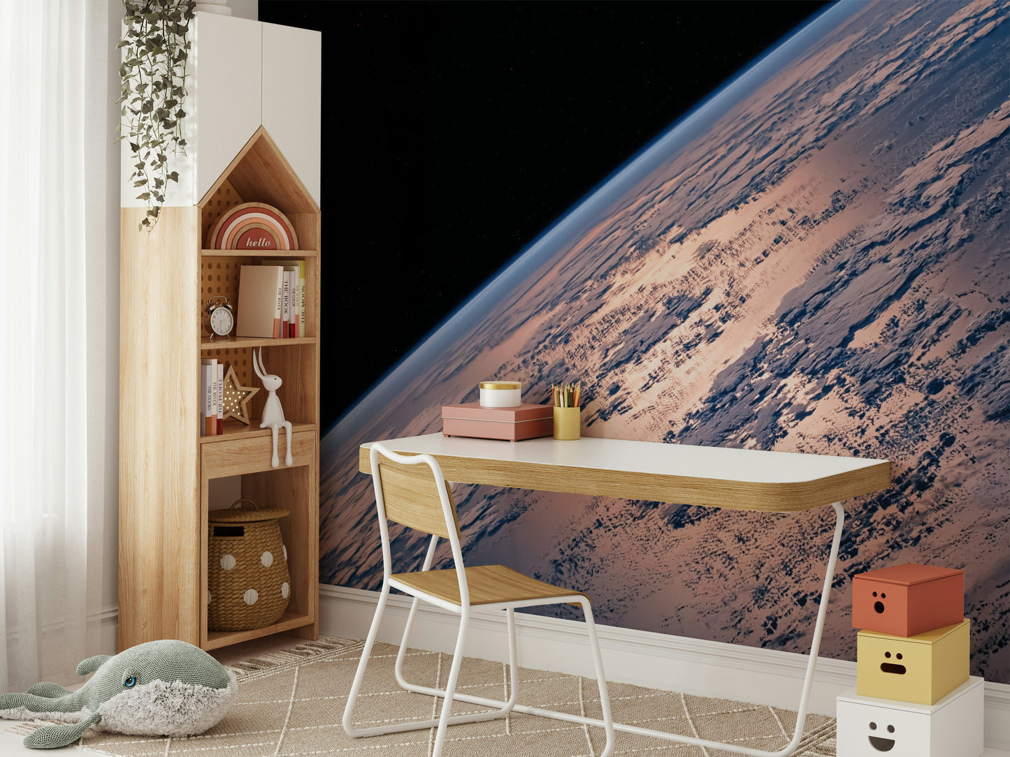 The design gives a feeling of quiet, natural beauty.

