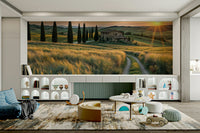 The art style is realistic, like a painting or photograph.
