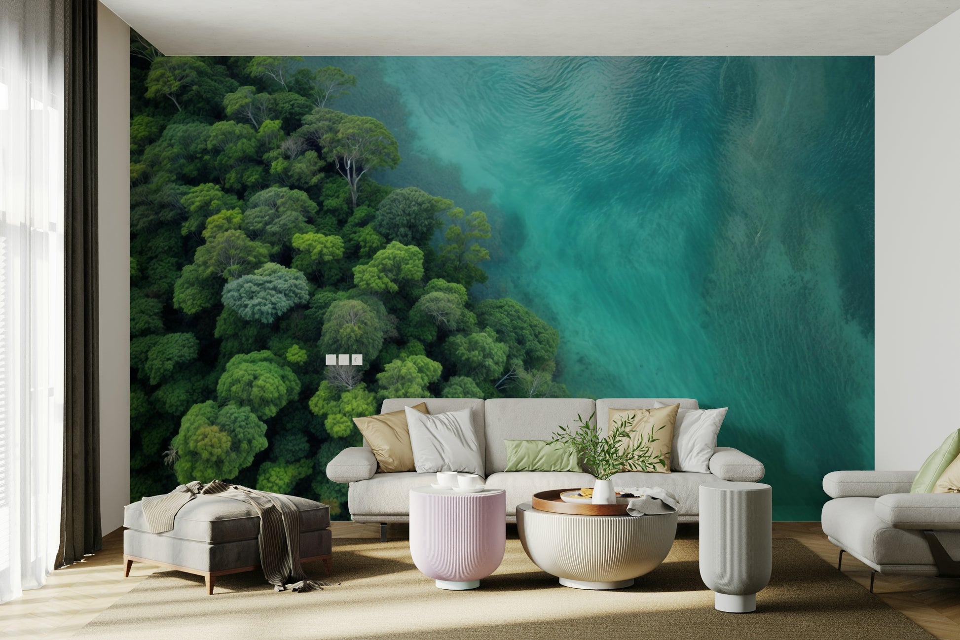 The overall feeling is one of peace, nature, and open space.
