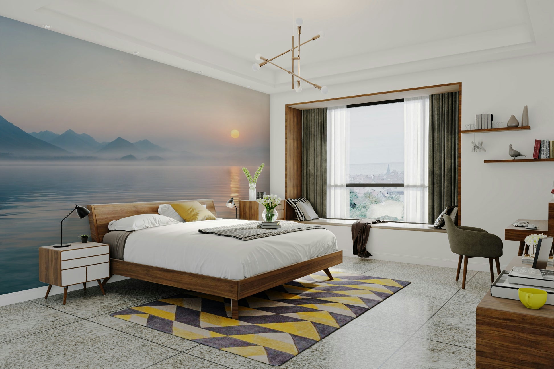 The overall feeling is one of peace, quiet, and serenity.
