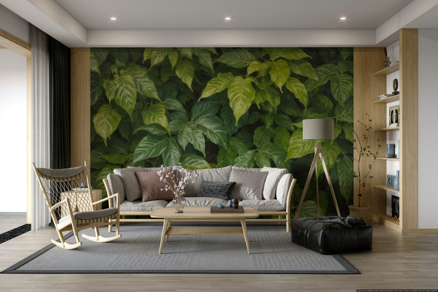 The print is high-quality with incredible detail in the leaves.
