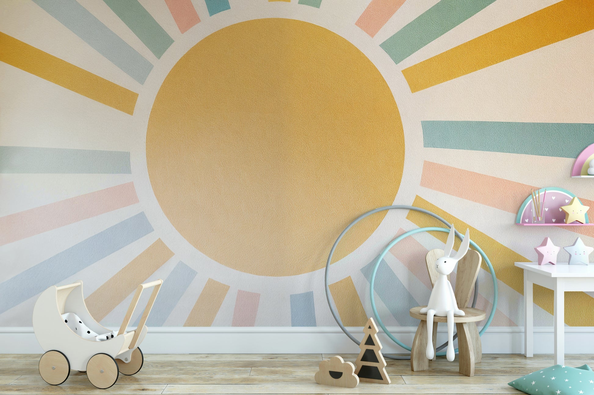 Soft, warm light streams from the side, casting a gentle glow.
