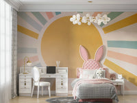 It gives the illusion of a window looking out onto a perfect day.
