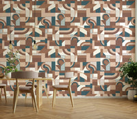 The design has a very polished and luxurious effect on the space.

