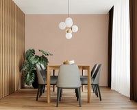 The room's lighting highlights the classic feel of the pattern.

