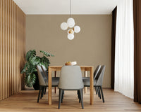 The mural extends across the entire wall, creating a clean backdrop.

