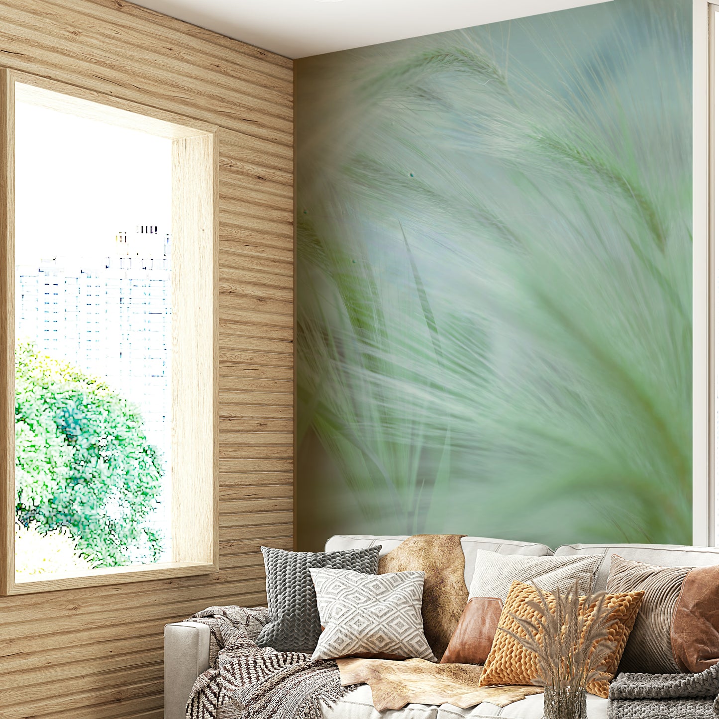 The style is natural and feels very connected to the outdoors.

