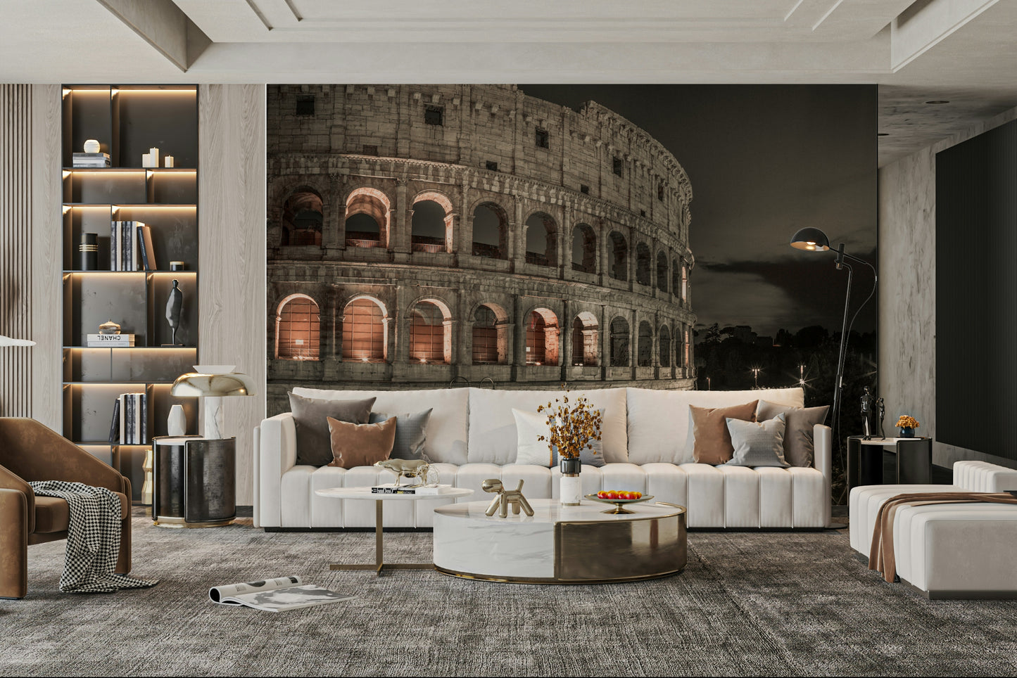 The sky is dark and cloudy, providing a moody backdrop.

