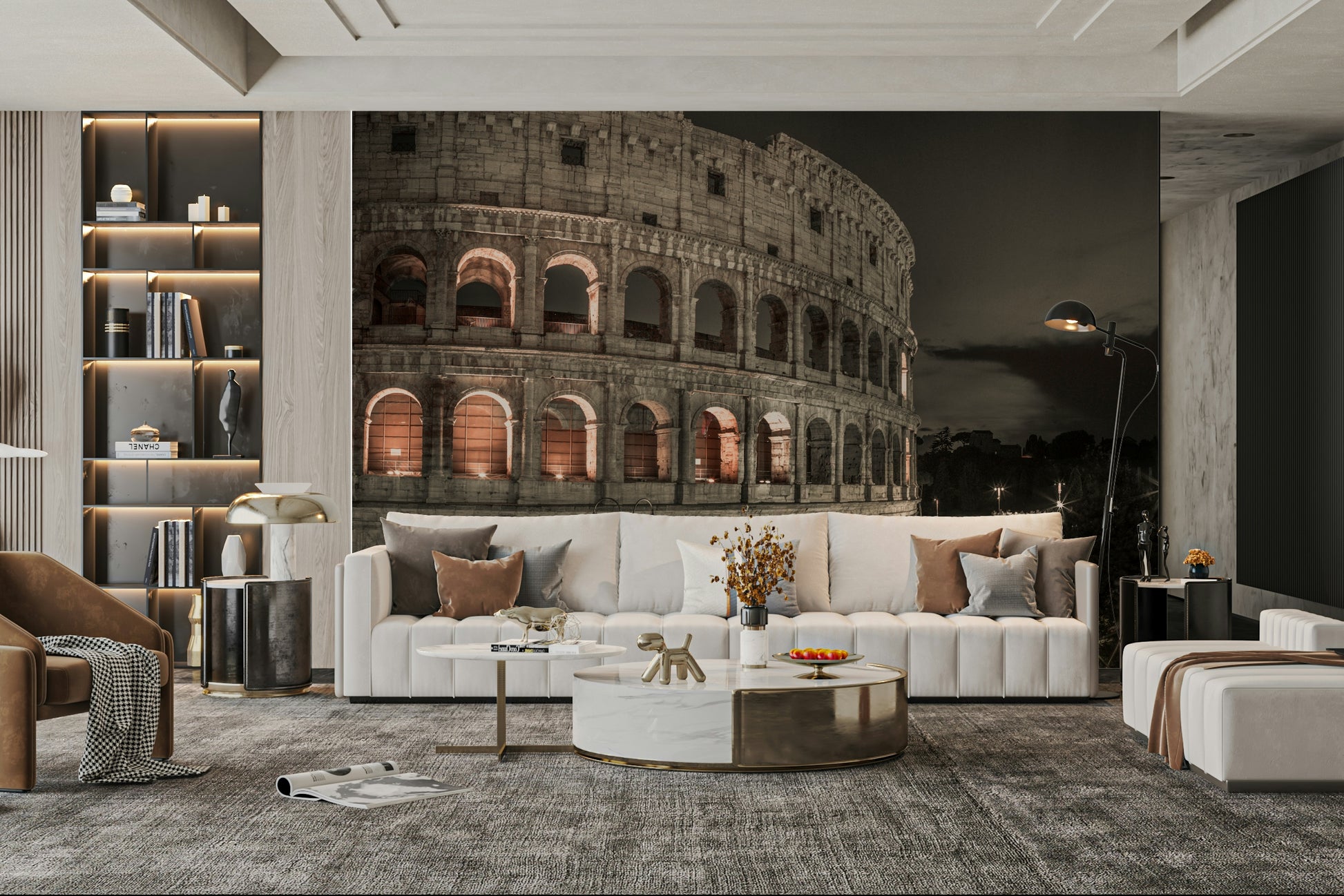 The sky is dark and cloudy, providing a moody backdrop.

