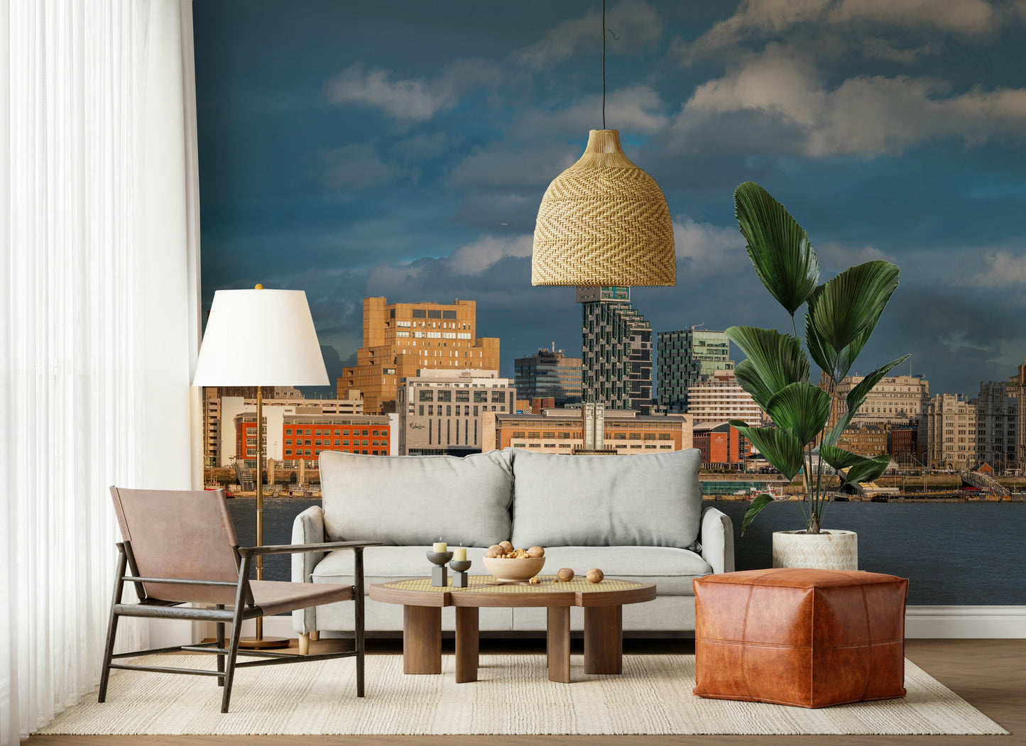 Liverpool's Skyline Vista Wall Mural