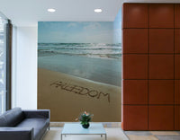 The room's lighting highlights the peaceful feel of the scene.

