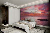 The colors are muted and gentle, with a dominant soft pink tone.

