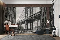 The design has a very polished and architectural effect on the space.

