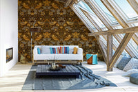 The design has a layered, artistic look with a sense of texture.

