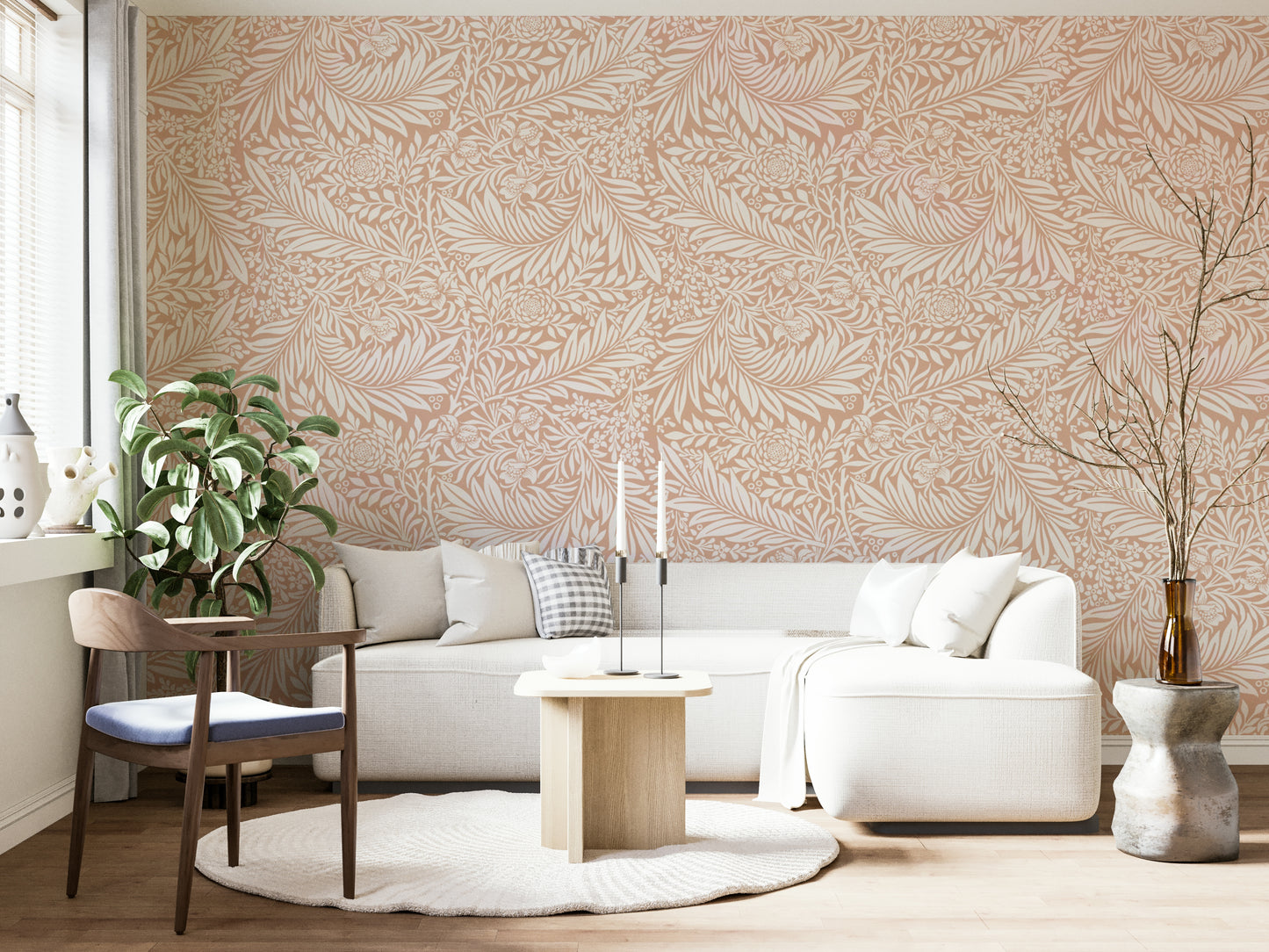 The design has a very polished and luxurious effect on the space.

