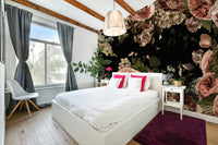 The design has a layered, artistic look with soft focus on some elements.

