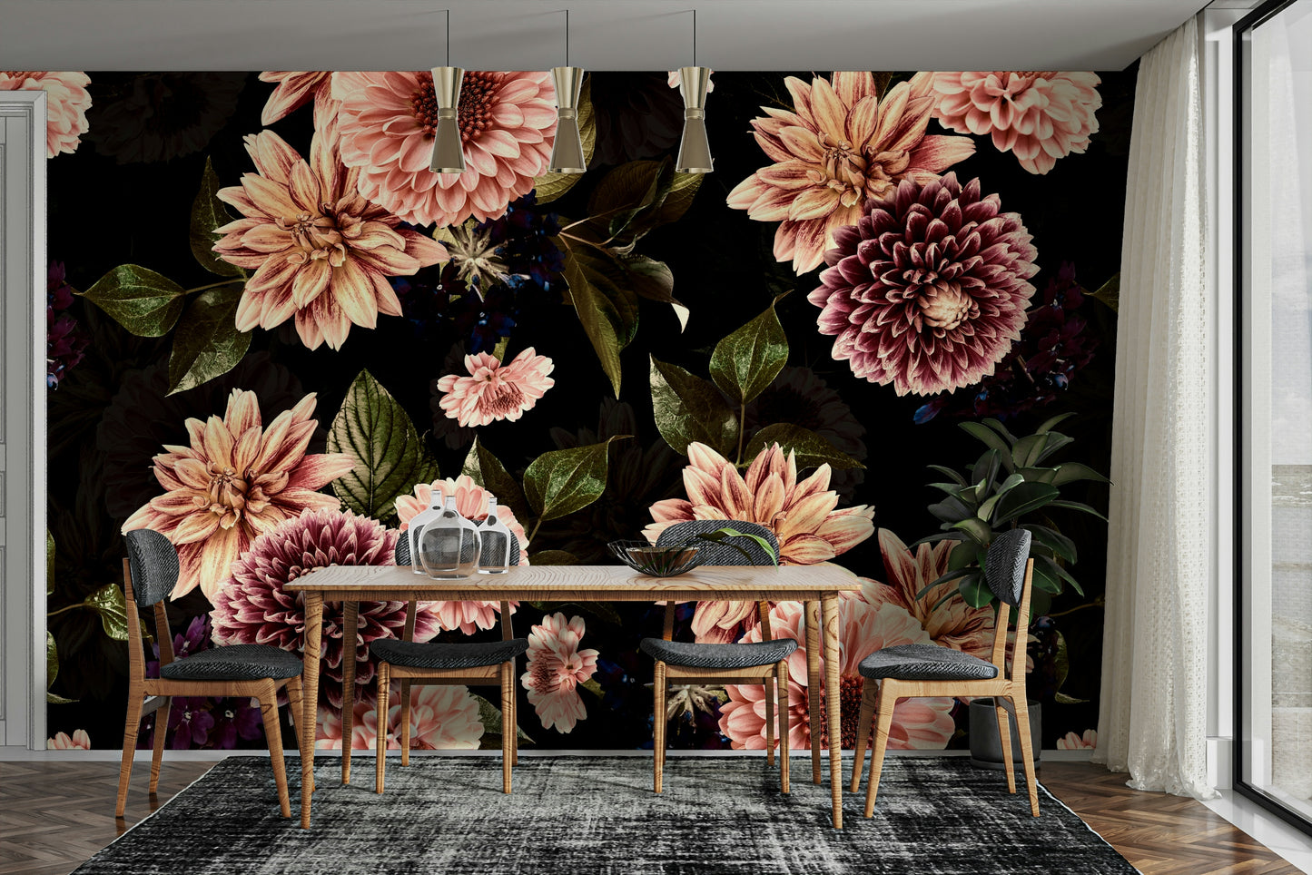 The design has a layered, artistic look with soft focus on some elements.

