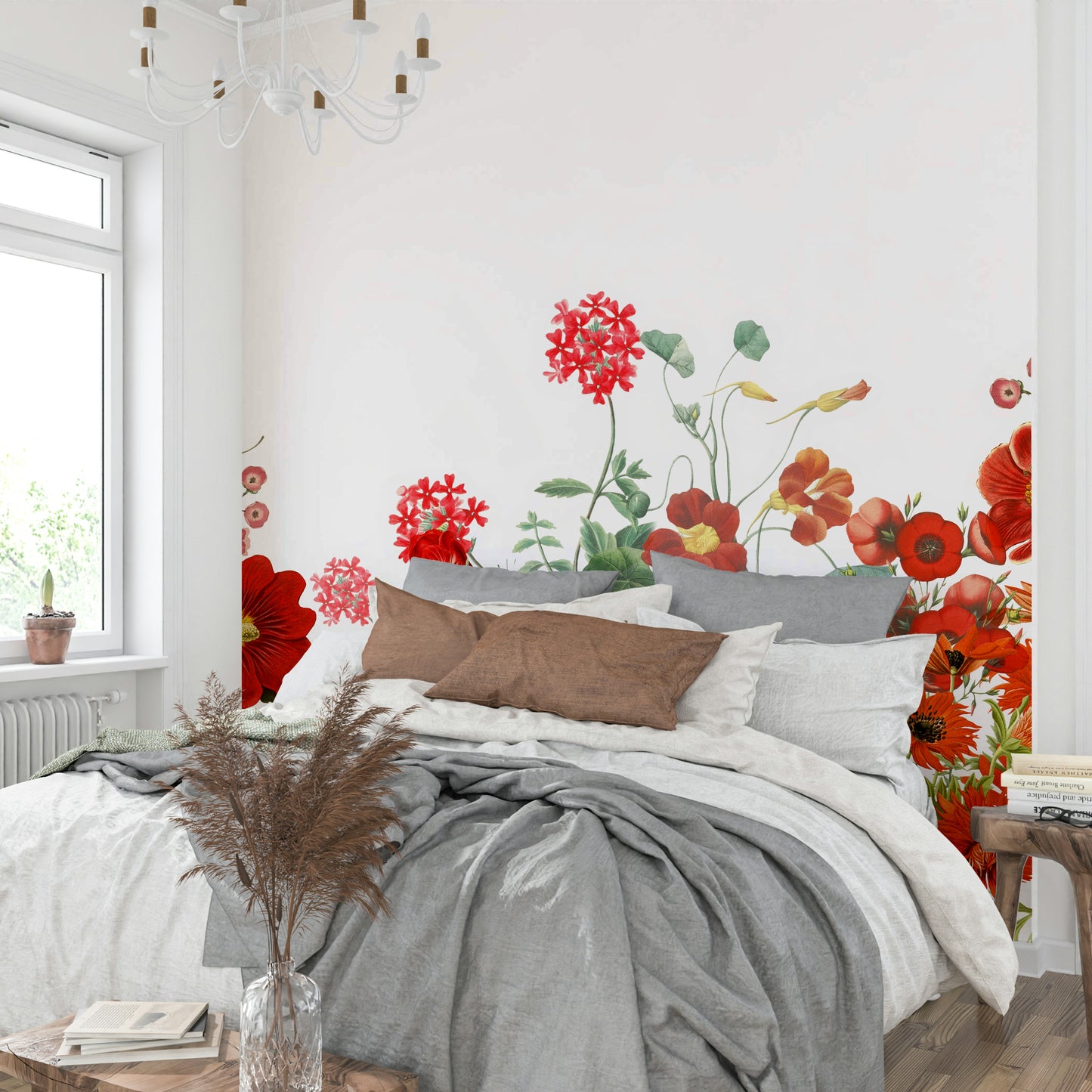 Dark green and muted gray leaves are visible among the blossoms.
