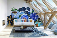 The flowers are large and detailed, with some petals slightly unfurled.
