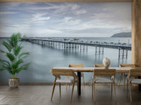 A calm and serene wall covering.

