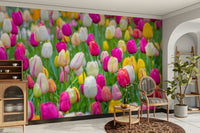 A close-up of the delicate flowers and vibrant colors.

