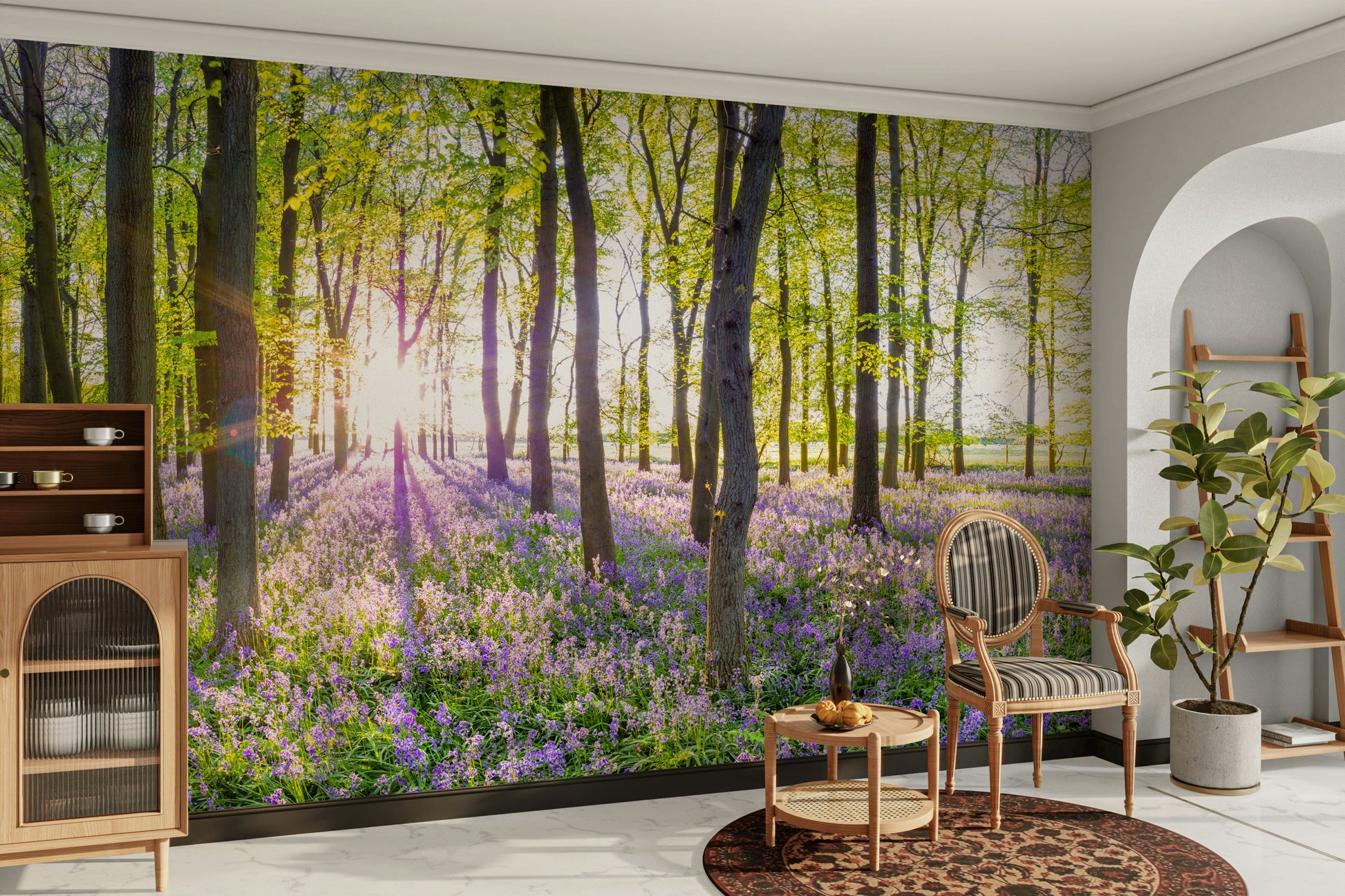 A seamless pattern for a living room or bedroom.

