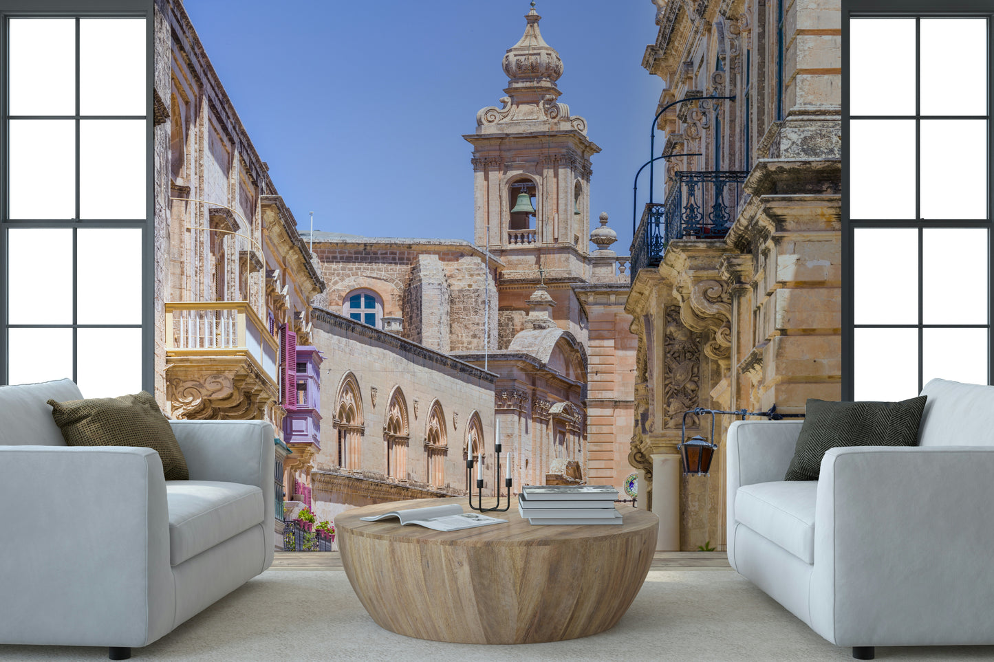 Mdina's Stone Grandeur Wall Mural