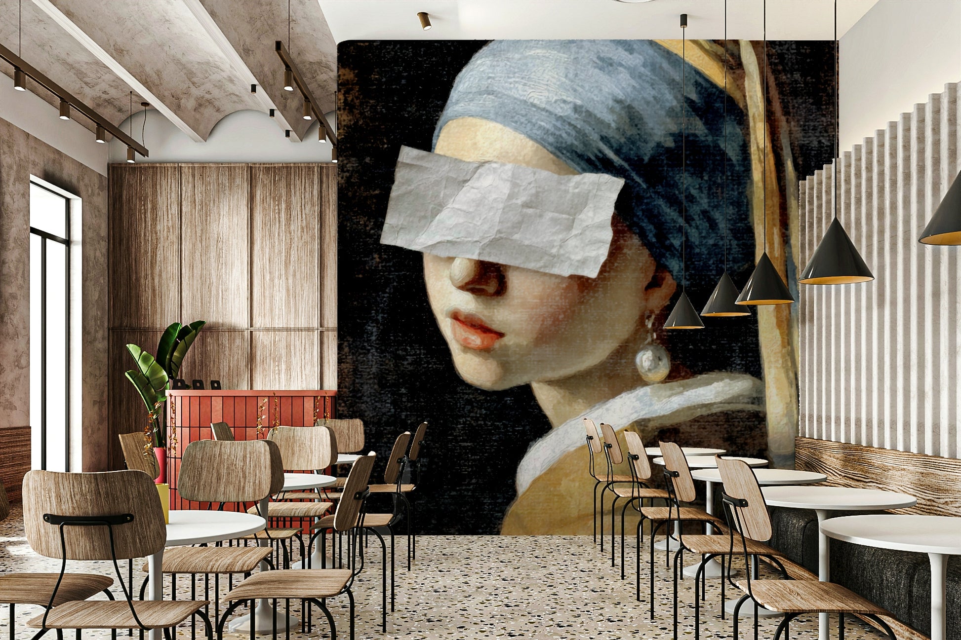 A sophisticated and elegant wall covering.

