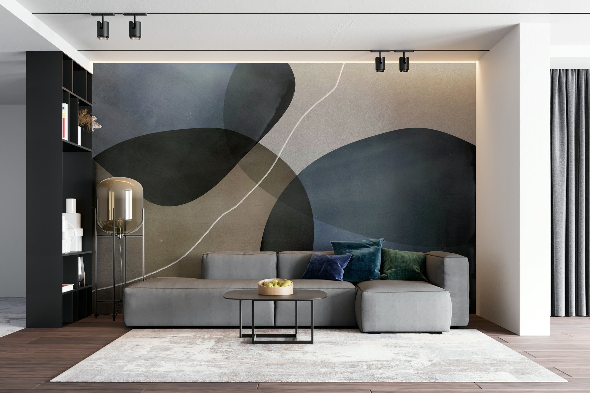 A seamless pattern for a living room or bedroom.

