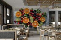 The wall art combines a nature theme with a magical feel.

