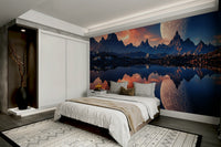 A calm and serene wall covering.

