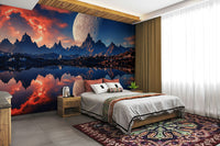 The wall art combines a nature theme with a magical feel.

