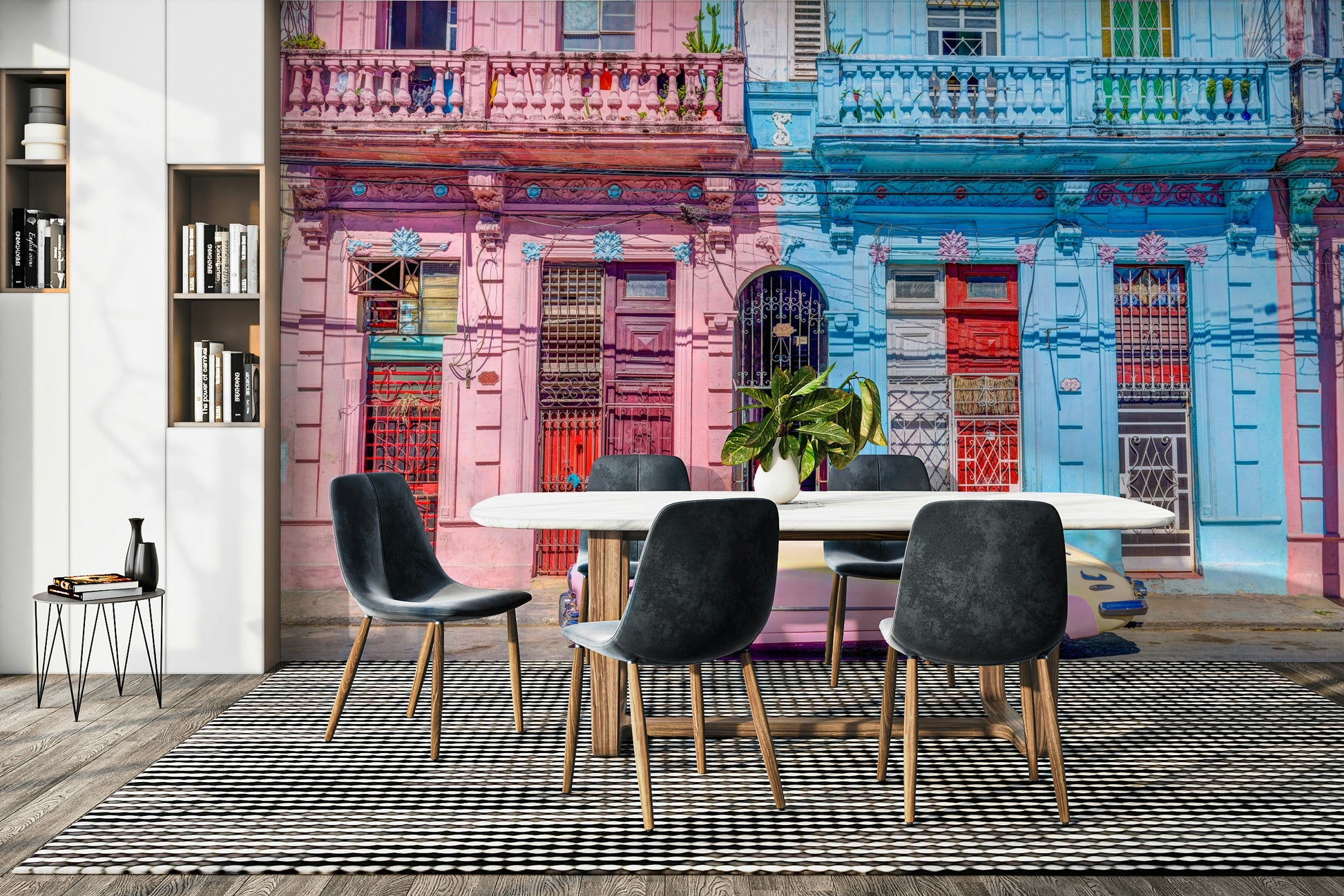 A seamless pattern for a living room or office.

